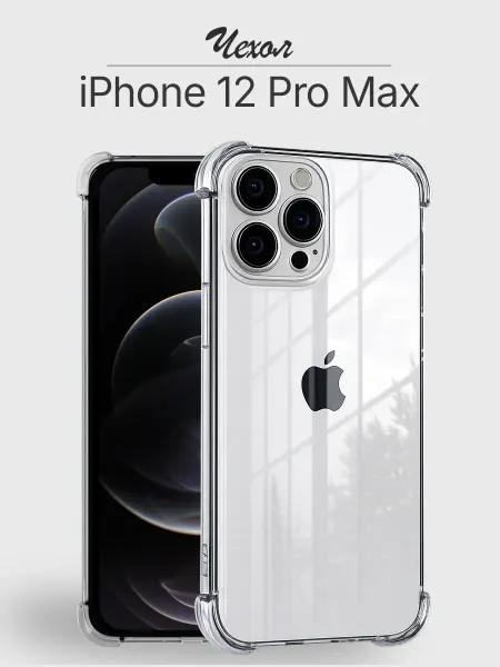 Мобимания Чехол iPhone 12 Pro Max прозрачный противоударный