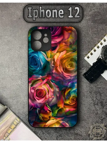 TypoPrint Чехол на iPhone 12 с принтом Цветы