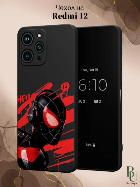 Be Unique Чехол на Redmi 12 Человек-Паук