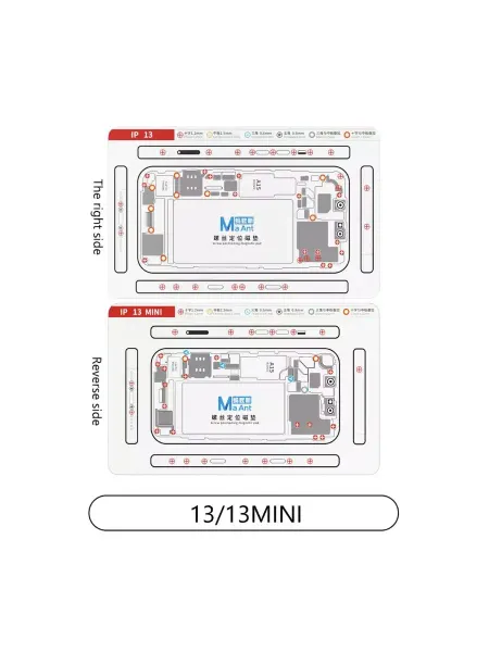 WOAP Магнитный коврик MaAnt с раскладкой iPhone 13 13 mini
