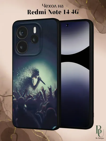 Be Unique Чехол на Redmi Note 14 4G с принтом Linkin Park