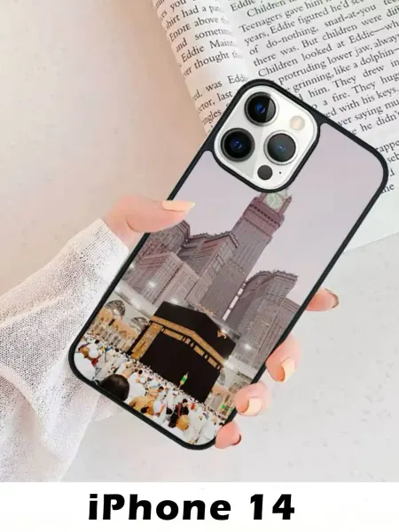 Чехол на Apple iPhone 14 принт Мекке