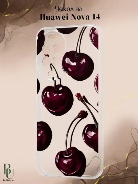 Be Unique Чехол на Huawei Nova 14 с принтом Вишни