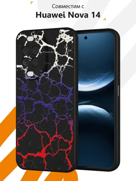 Мобилиус Чехол на Huawei Nova 14 с принтом Флаг России