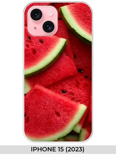 NOOTO Чехол на iPhone 15 (2023) (для Айфон 15) с арбузом