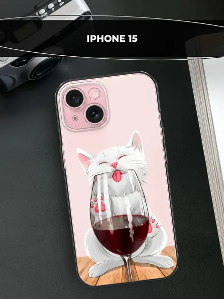 Avocase Чехол на iPhone 15 кот