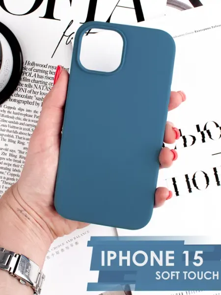 Mobileplus Чехол на iPhone 15 силиконовый софт тач