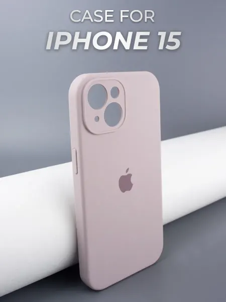 MOZZ Матовый чехол для iPhone 15 с квадратными гранями