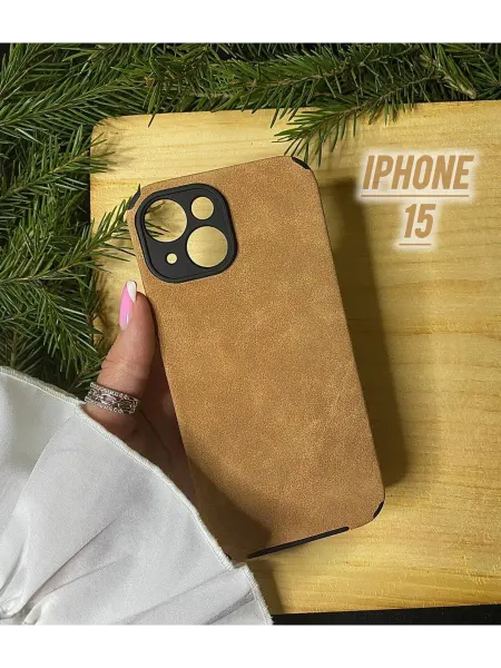 PandaCNY Кожаный Чехол для IPhone 15