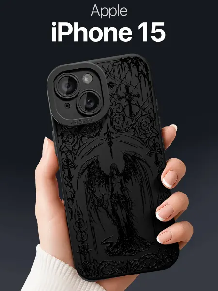 SCDesign Чехол на iPhone 15 с принтом готика