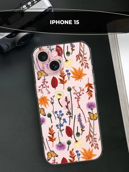 Чехол на iPhone 15 осенний