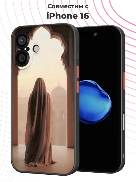 PBl store Чехол Бампер на iPhone 16 с принтом Ислам