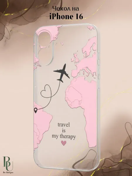Be Unique Чехол на iPhone 16 с принтом Самолет