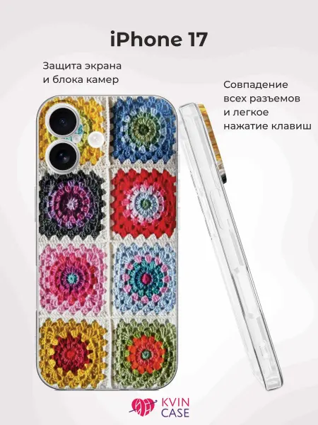 KVIN CASE Чехол на iPhone 17 с принтом Кроше