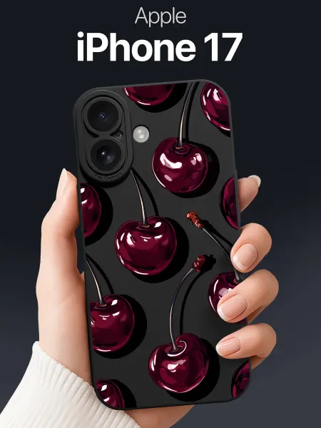 SCDesign Чехол на iPhone 17 с вишней