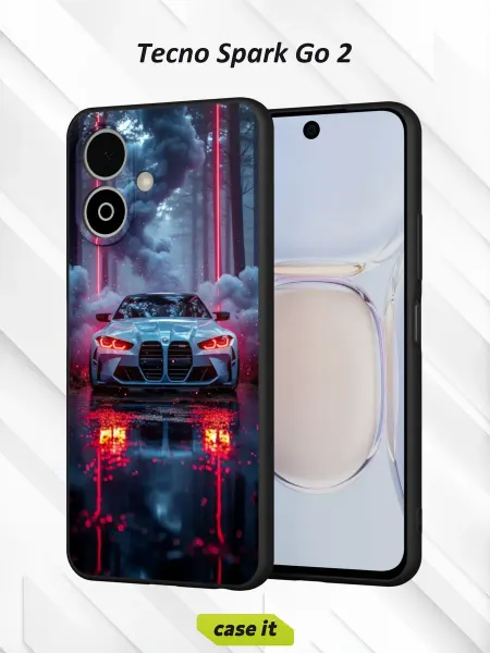Case it Чехол на Tecno Spark Go 2 с принтом BMW M4 car