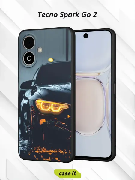 Case it Чехол на Tecno Spark Go 2 с принтом часть BMW M4