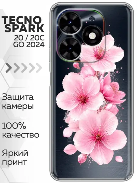 Marketclub Чехол на Tecno Spark Go 2024, Spark 20, 20C, Pop 8 Роблокс