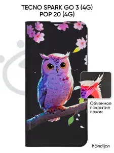 ZIBELINO Чехол на Tecno Spark Go 3 4G, Pop 20 4G книжка