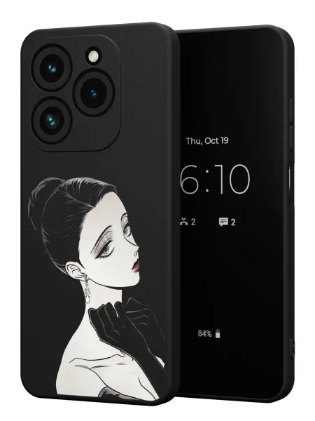 FACTORIA Чехол на Tecno Spark 20 Pro + с принтом Девушка