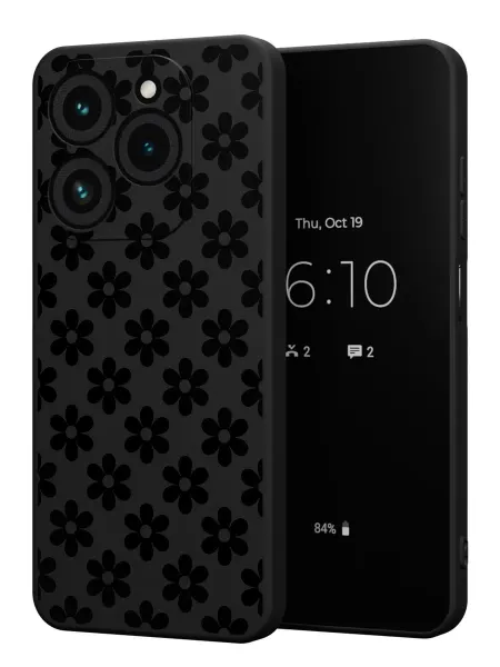 PBl store Чехол на Tecno Spark 20 Pro с принтом Цветочки