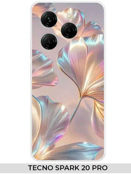 TECNO Чехол на SPARK 20 PRO с цветами