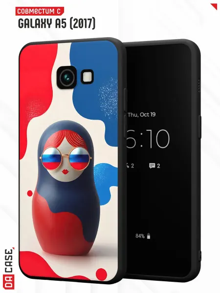 SAMSUNG Чехол на A5 2017 с принтом Матрешка