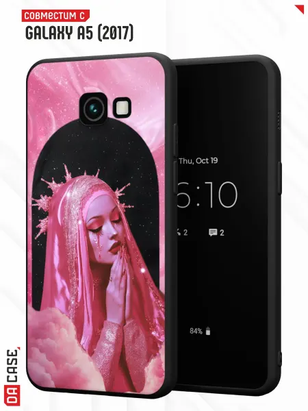 SAMSUNG Чехол на A5 2017 с принтом монашка