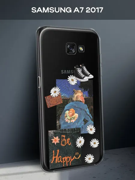 SAMSUNG Чехол на A7 2017 с принтом