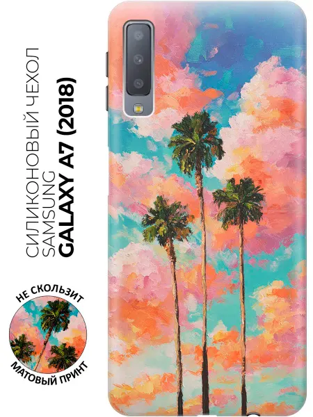 SAMSUNG Чехол на Galaxy A7 (2018) яркий