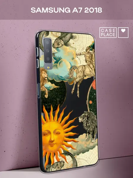 SAMSUNG Чехол на A7 2018 винтаж