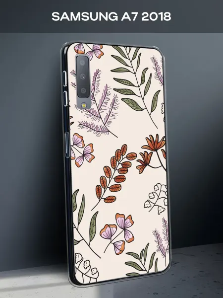 SAMSUNG Чехол на A7 2018 с принтом