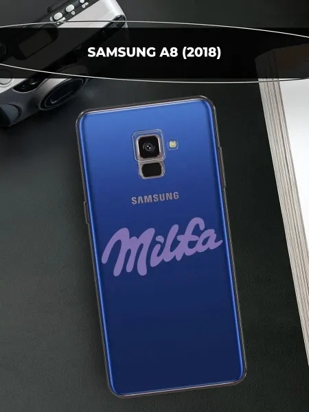 SAMSUNG Чехол на Galaxy A8 2018 смешной