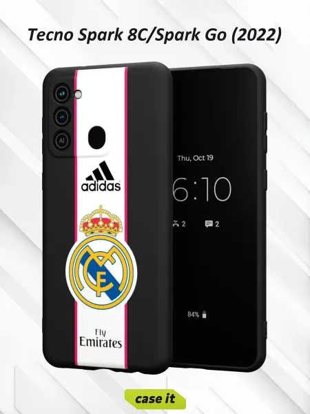 Case it Чехол на Tecno Spark 8C GO 2022 adidas и Fly Emirates