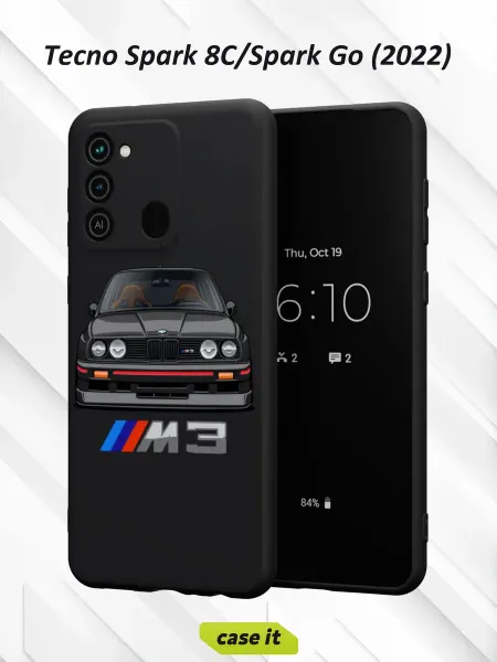 Case it Чехол на Tecno Spark 8C GO 2022с принтом BMW M3