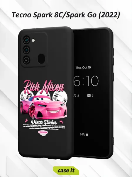 Case it Чехол на Tecno Spark 8C GO 2022с принтом Rich mixon