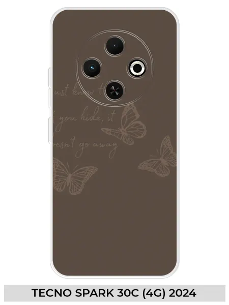 NOOTO Чехол на TECNO SPARK 30C (4G) 2024 коричневый
