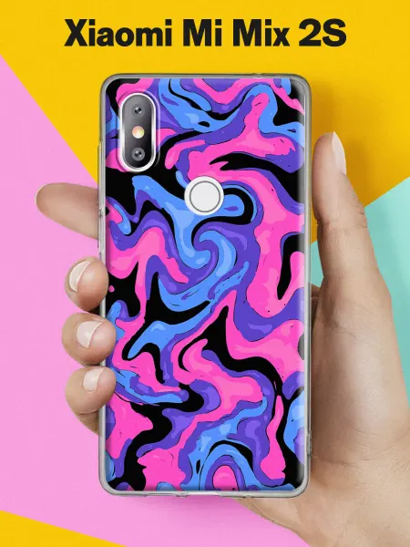 Xiaomi Чехол на Mi Mix 2S с принтом Психоделические волны