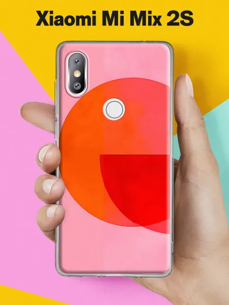 Xiaomi Чехол на Mi Mix 2S с принтом Закатная геометрия