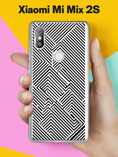 Xiaomi Чехол на Mi Mix 2S с принтом Гипнотический зигзаг
