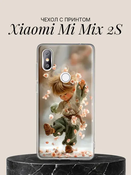 Xiaomi Чехол на Mi Mix 2S Девочка с цветущей сакурой