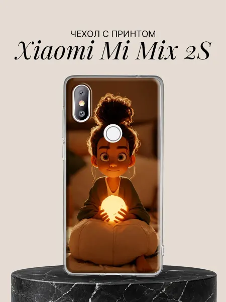 Xiaomi Чехол на Mi Mix 2S Девочка со светящейся сферой