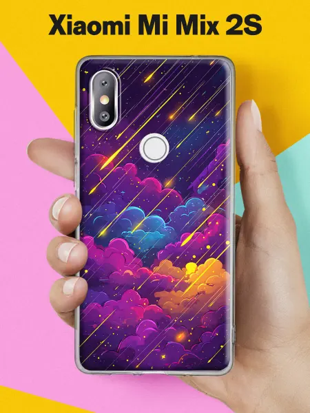 Xiaomi Чехол на Mi Mix 2S с принтом Звёздный дождь