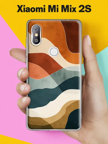 Xiaomi Чехол на Mi Mix 2S с принтом Земляные слои