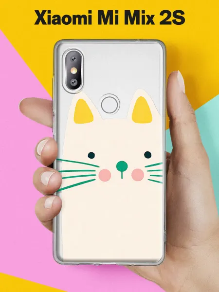 Xiaomi Чехол на Mi Mix 2S с принтом Милый котик