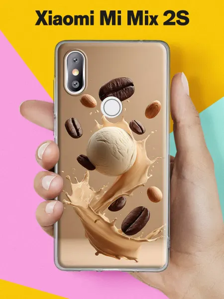Xiaomi Чехол на Mi Mix 2S с принтом Кофе с мороженым