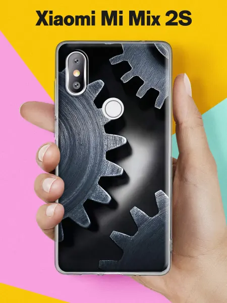 Xiaomi Чехол на Mi Mix 2S с принтом Стальные шестерни