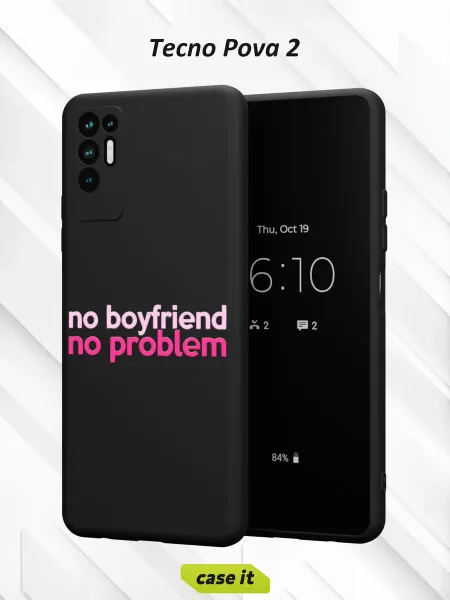 Case it Чехол на Tecno Pova 2с принтом Надпись