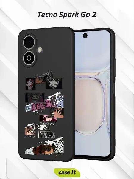 Case it Чехол на Tecno Spark Go 2с принтом Аниме