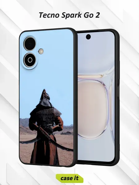Case it Чехол на Tecno Spark Go 2с принтом воин в снаряжении